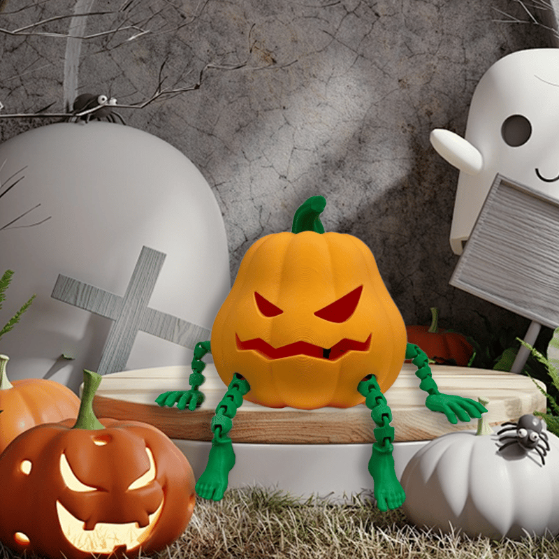 e???Cute Halloween Articulated Pumpkin Man Lampe???