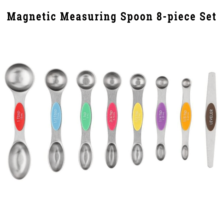 ⚡50K+ SOLD - Stainless Steel Magnetic Measuring Spoons Set