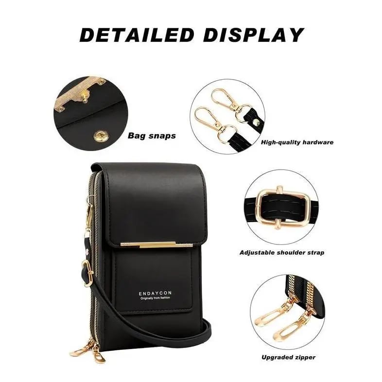 🔥Last Day 50%OFF 🔥Simple And Elegant Women's Touchscreen Crossbody Phone Wallet