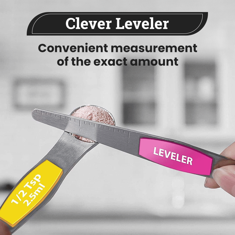 ⚡50K+ SOLD - Stainless Steel Magnetic Measuring Spoons Set