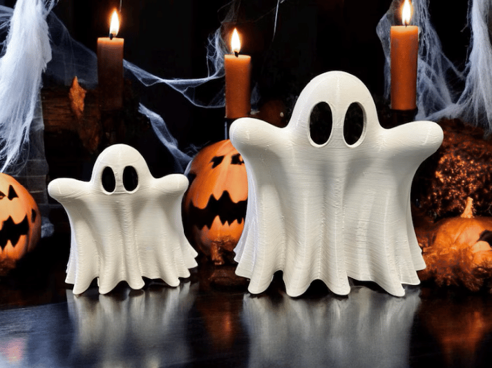 🔥Halloween Decorations - 3D Printing Cute Ghosts With Tea Lights