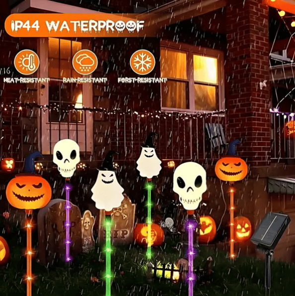 e???e???6-Pack LED Solar Halloween Ground Lights