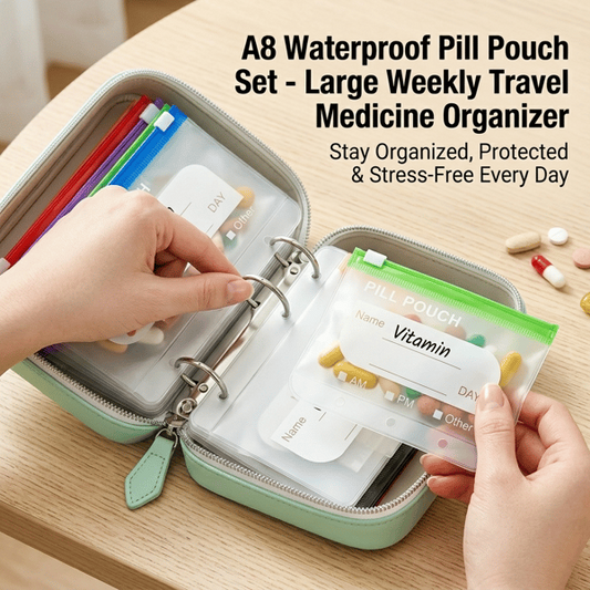 Travel Pill Organizer Set ✈️💊 | 7-Bag & 14-Bag Options for Pills, Vitamins & Supplements