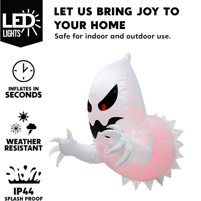 e???LED Halloween Inflatable Ghost