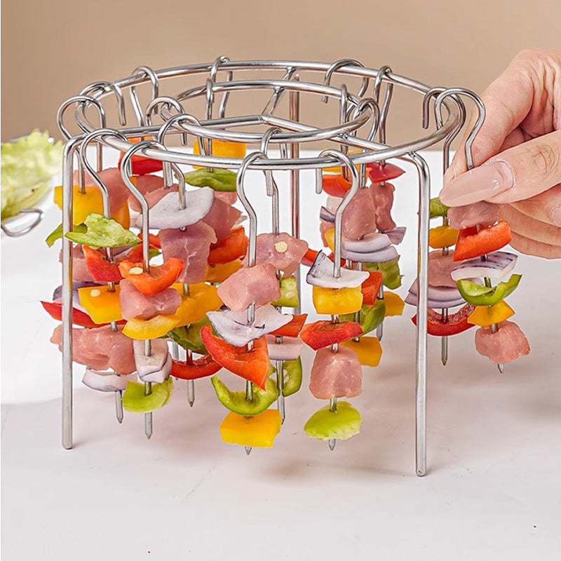 🔥Last Day Buy 1 Get 1🔥New Specialized Round Hanging Skewer Rack for Barbecues🥩