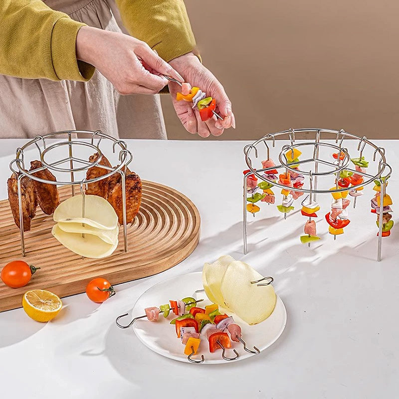 🔥Last Day Buy 1 Get 1🔥New Specialized Round Hanging Skewer Rack for Barbecues🥩
