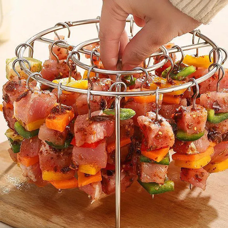 🔥Last Day Buy 1 Get 1🔥New Specialized Round Hanging Skewer Rack for Barbecues🥩